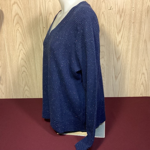 Lands’ End womens V-neck cotton sweater size XL - Picture 6 of 9